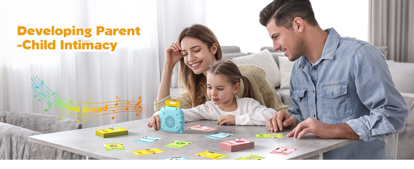 SUPER TOY 112 Talking Baby Double Sided Flash Cards Educational Toys for 1+ Years Old,Cognitive_Skills Early Learning Educational Electronic Interactive Montessori Toys, Birthday Gift
